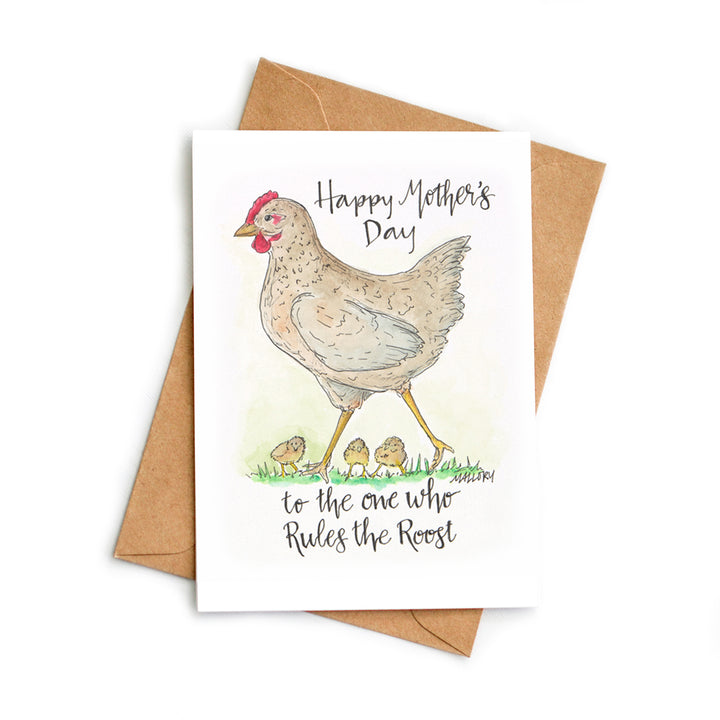 Rules the Roost Mother Hen Mother's Day Card