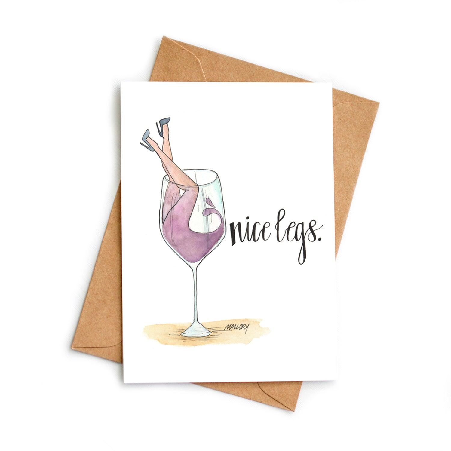 Nice Legs Wine Card