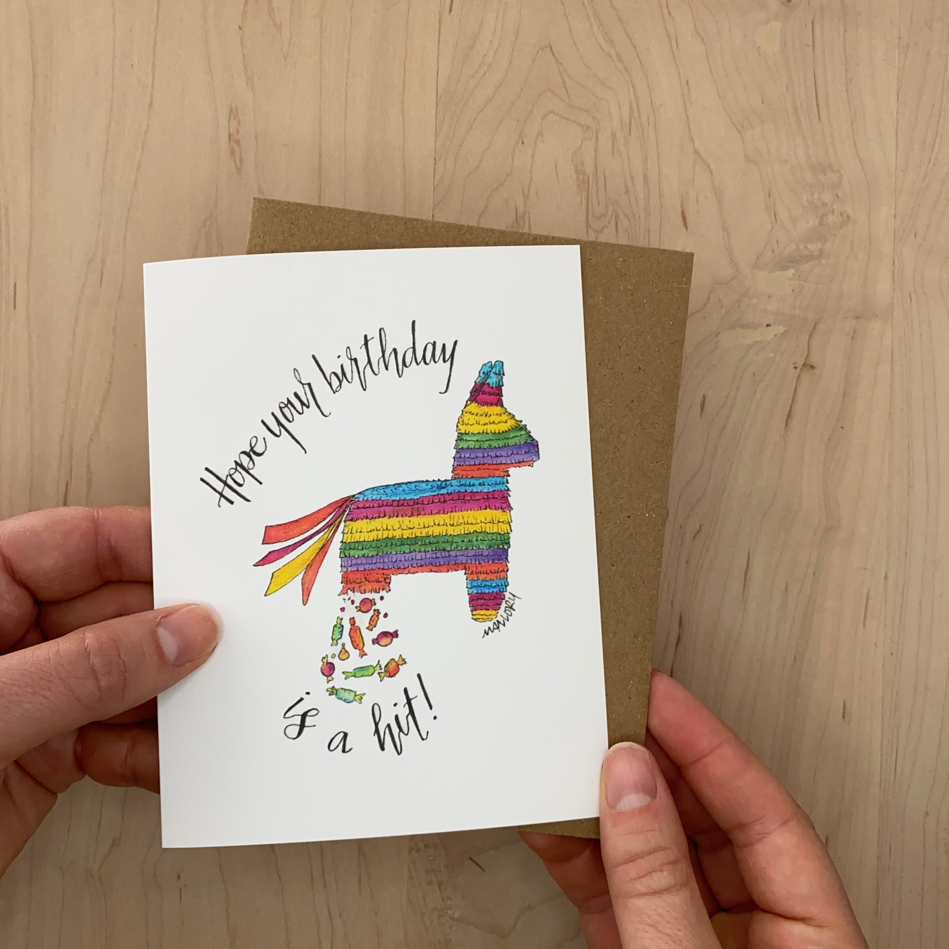 Piñata Funny Birthday Card