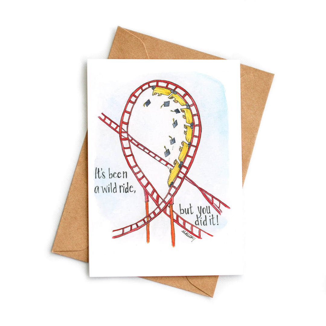 Wild Ride Funny Graduation Card Stem and Soul Wild Ride Funny Graduation Card Stem and Soul