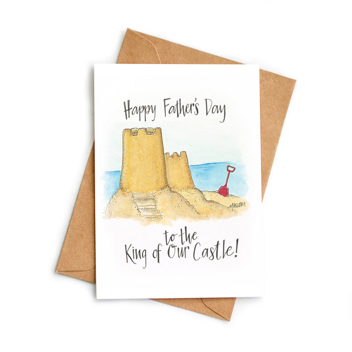 King of the Castle Father's Day Card for Beach Lover