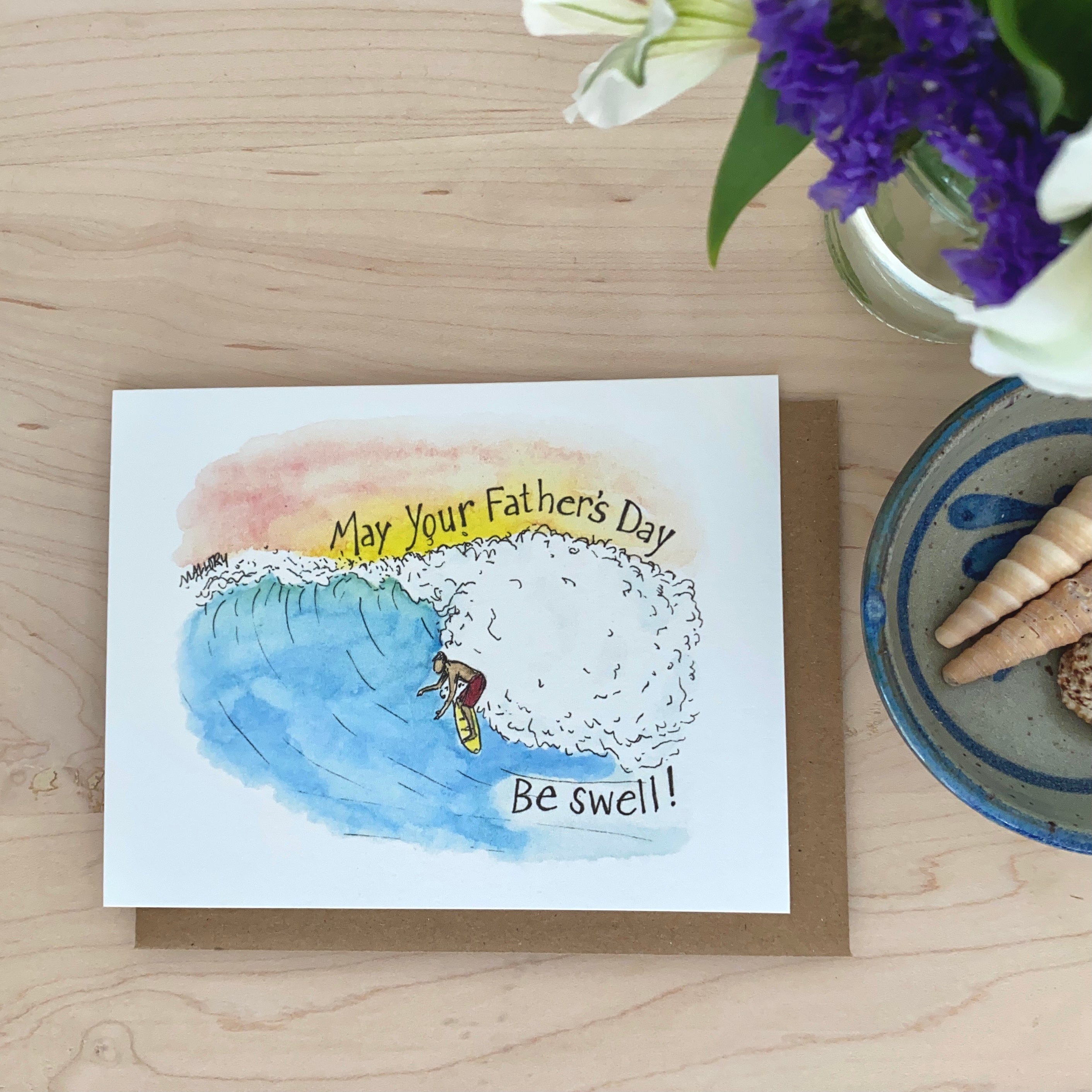 Swell Surf Dad Father's Day Card