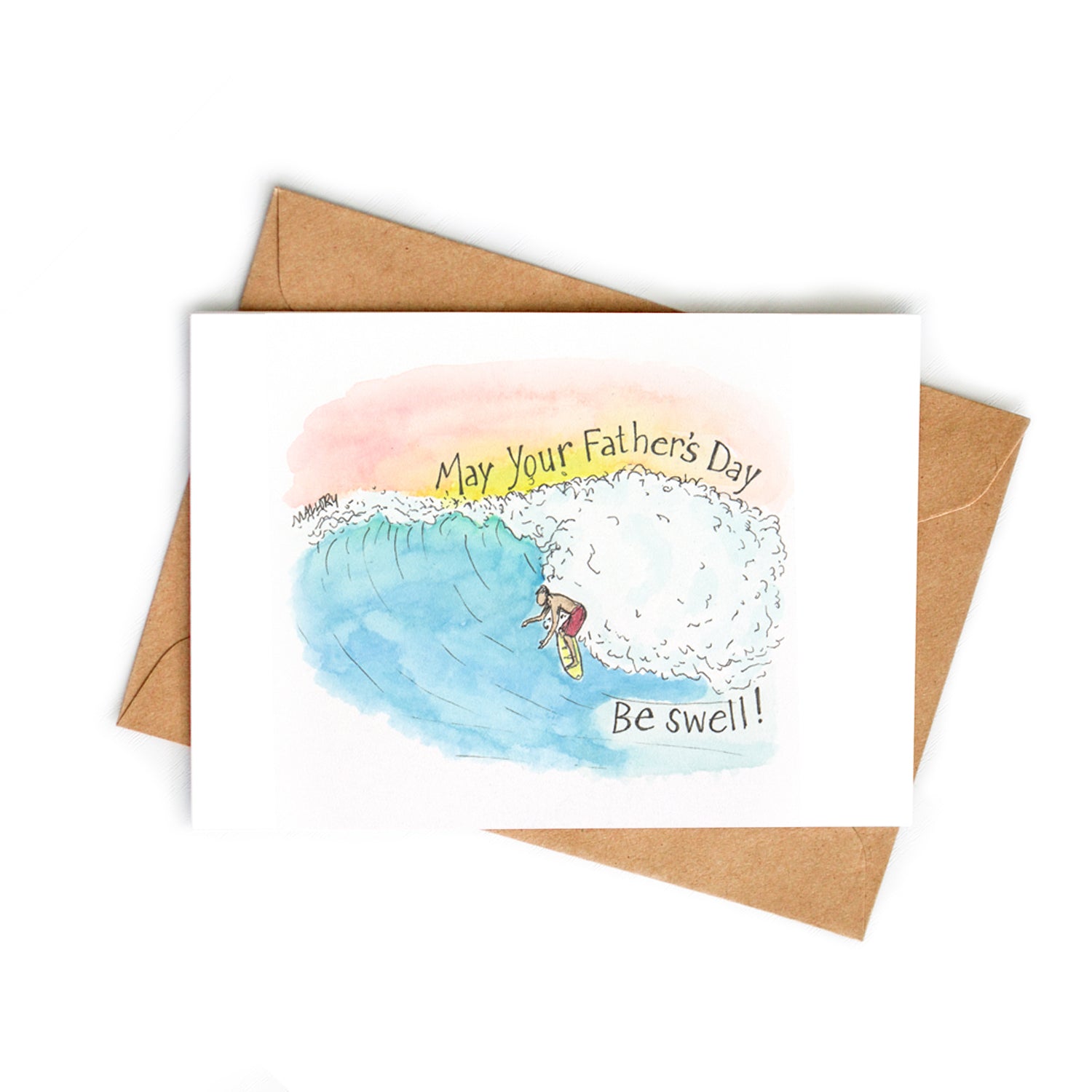 Swell Surf Dad Father's Day Card