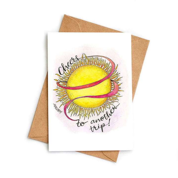 Cheers to Another Trip Around the Sun Birthday Card