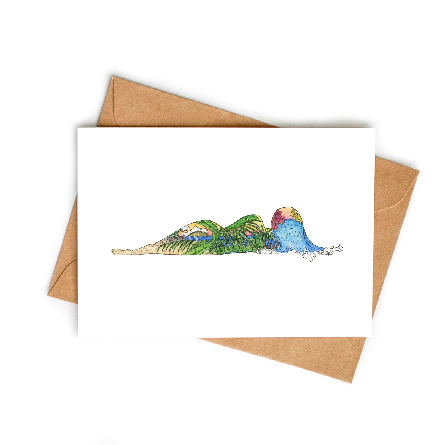 Bottle Up This Feeling Watercolor Art Card