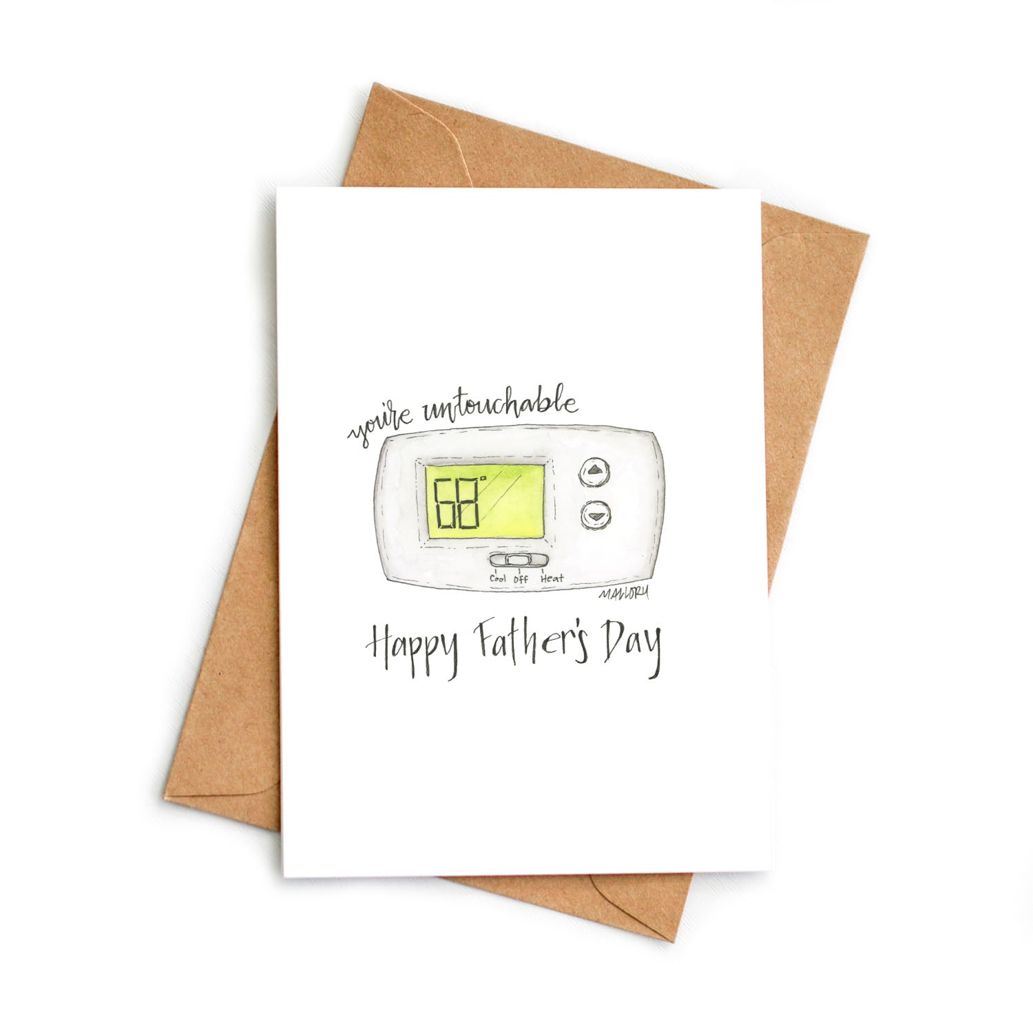 Untouchable Thermostat Father's Day Card